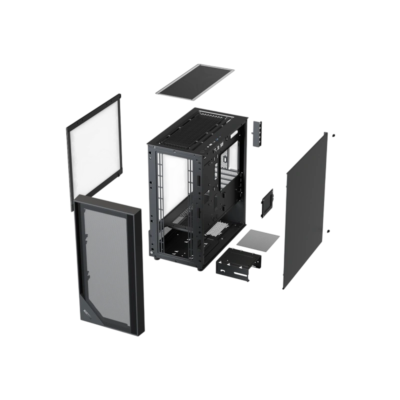 Компьютерный корпус XASTRA A401M 4ARGB-V2 TG Black (A401M-V2-4FC12A)