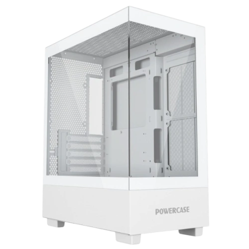 Компьютерный корпус Powercase VISION Micro M TG White (CVMMW-L0)