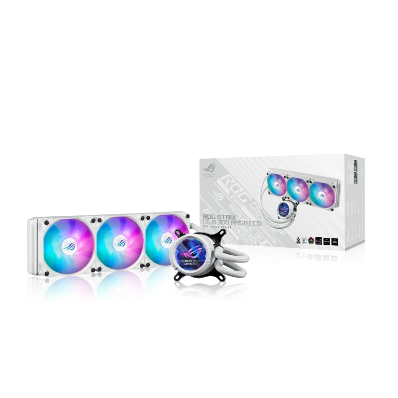 Система жидкостного охлаждения для процессора ASUS ROG STRIX LC III 360 ARGB White (90RC00T2-M0UAY0)