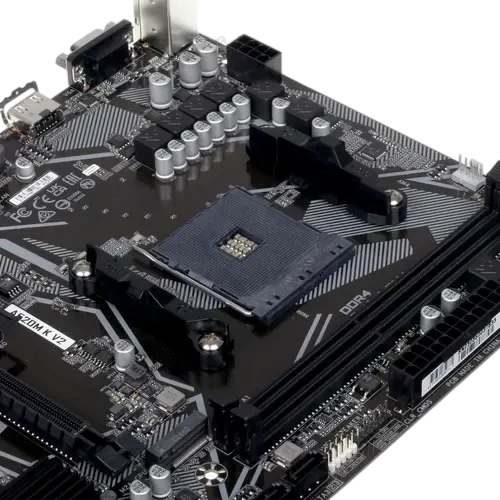 Материнская плата Gigabyte A520M K V2 документация, задняя планка, кабель SATA