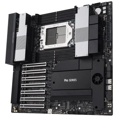 Материнская плата ASUS PRO WS WRX90E-SAGE SE (90MB1FW0-M0EAY0) 2 x адаптер CPU 8-pin на PCIe 8-pin, 4 x кабель SATA, Q-коннектор, документация, кабель mini DisplayPort - DisplayPort x2ещё