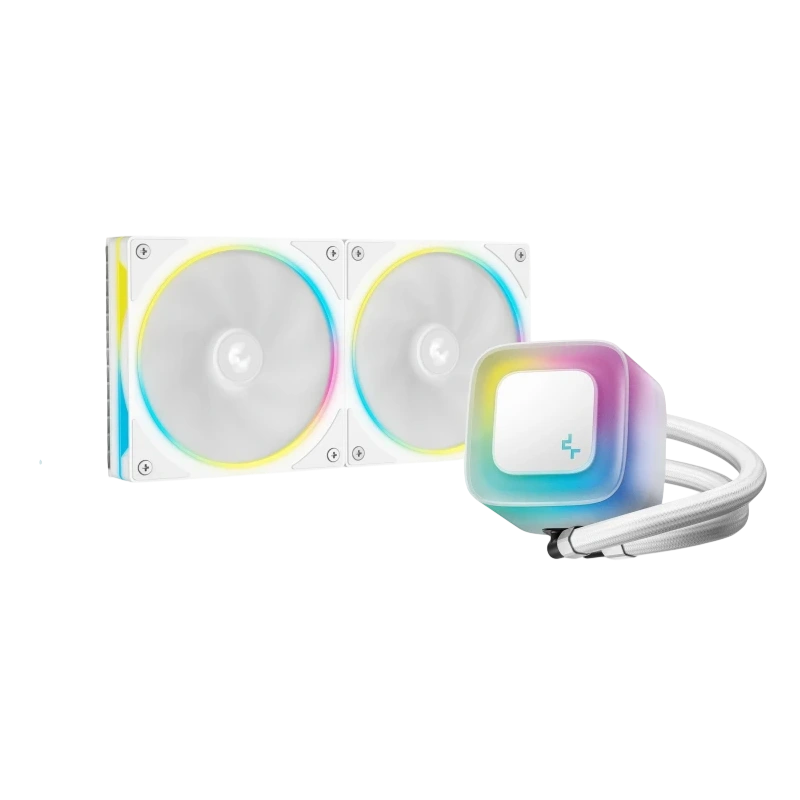 Система жидкостного охлаждения для процессора Deepcool LE240 PRO WH ARGB White