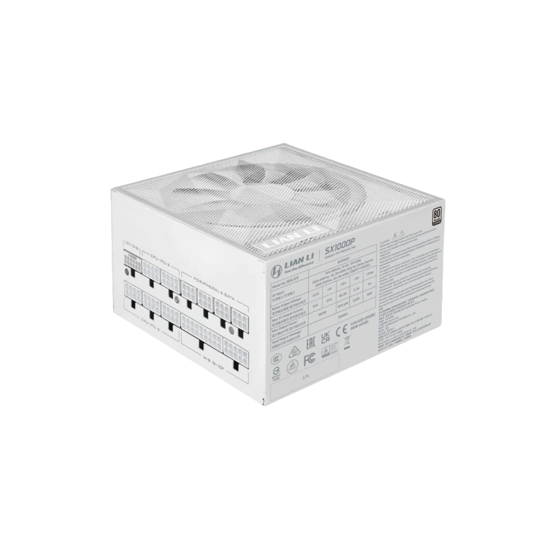 Блок питания Lian Li 1000W SX1000P White (G9P.SX1000P.W000.RU) 16 Pin (PCIe 5.1 Connector Cable Details)
