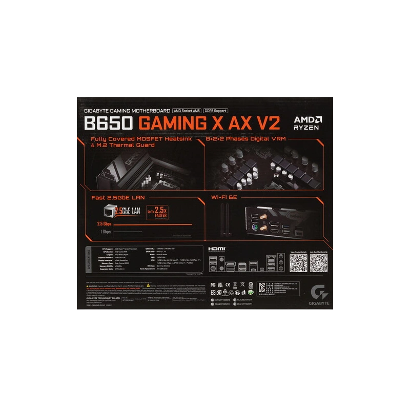 Материнская плата Gigabyte B650 GAMING X AX V2