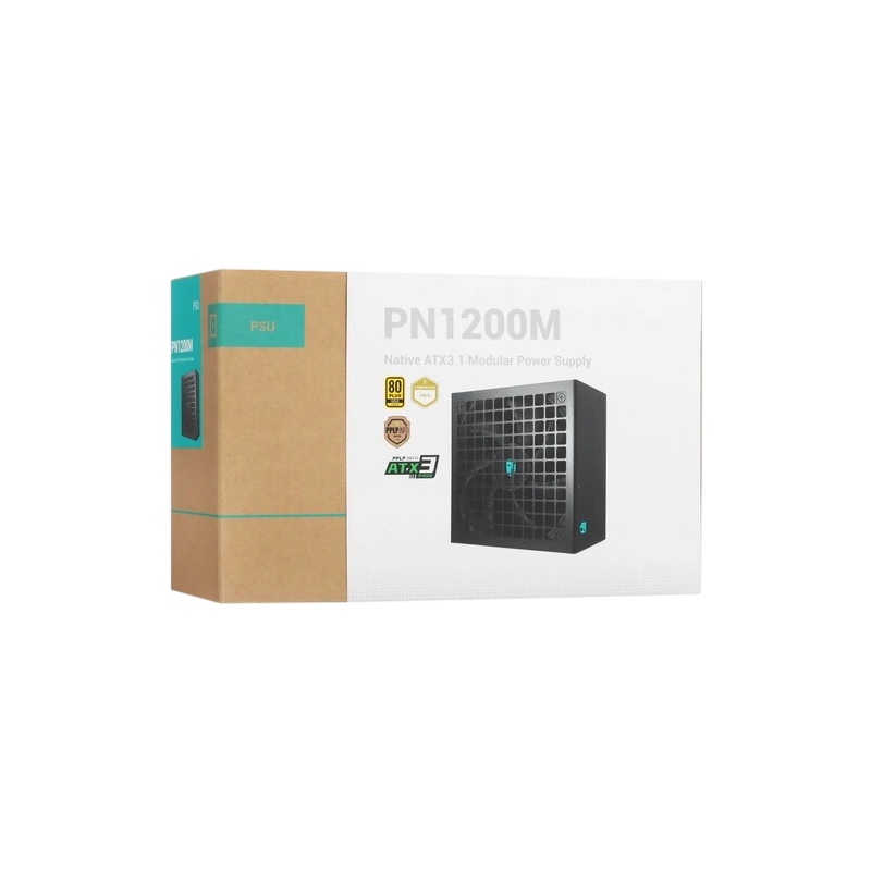 Блок питания Deepcool 1200W GAMERSTORM PN1200M Black 16 Pin (PCIe 5.0 Connector Cable Details) документация, комплект кабелей, комплект крепежа