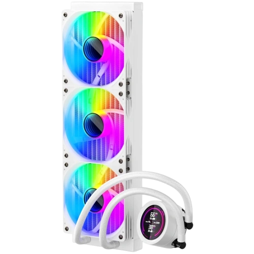 Система жидкостного охлаждения для процессора 1STPLAYER TS4 360 White (TS4-360-WH)