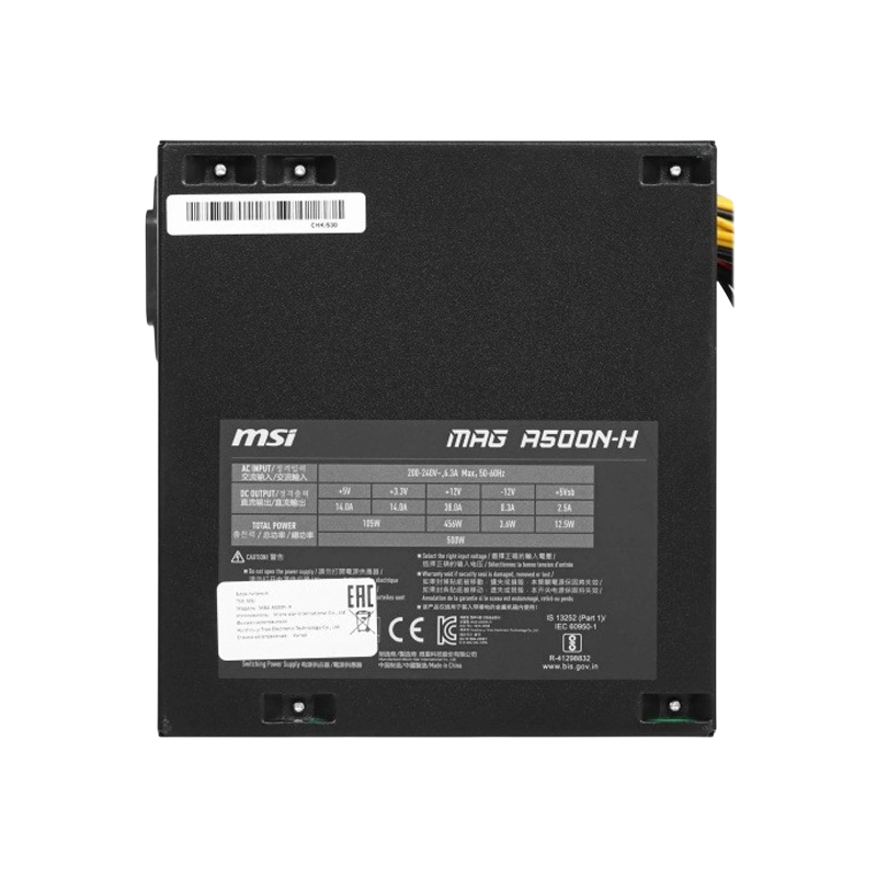 Блок питания MSI 500W MAG A500N-H (306-7ZPGX11-HH9)