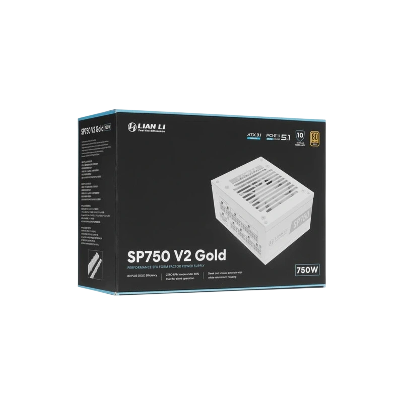Блок питания Lian Li 750W SP750 V2 White (G9P.SP0750G.W000.RU) 16 Pin (PCIe 5.1 Connector Cable Details)