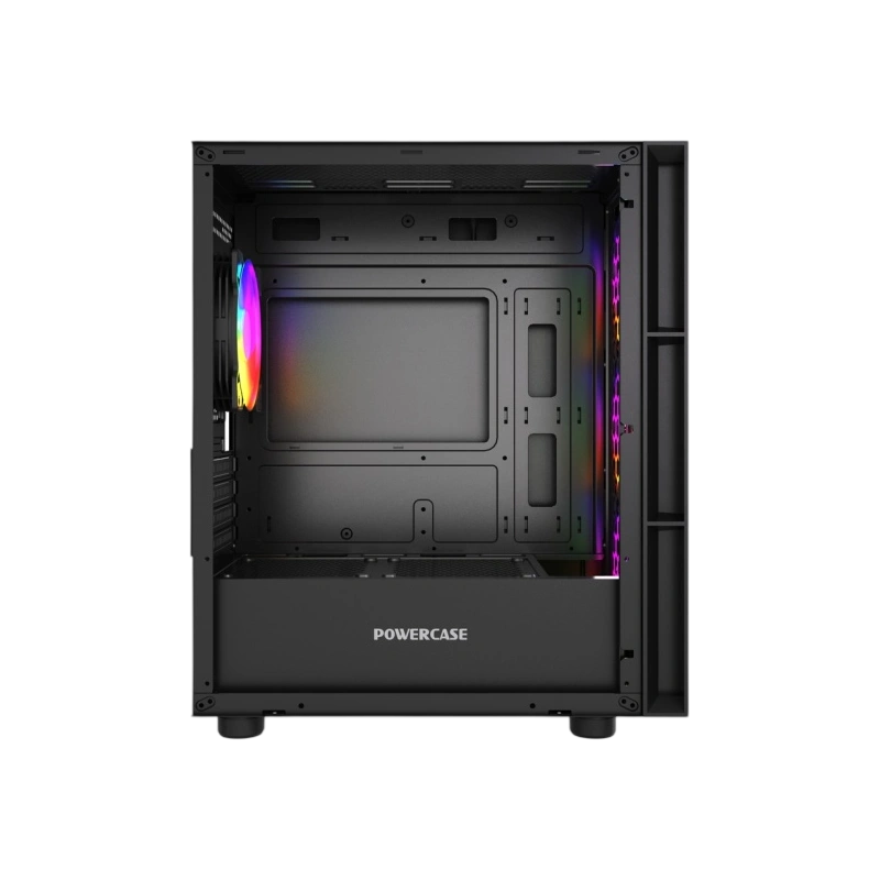 Компьютерный корпус Powercase Mistral Micro EM17 ARGB Black (CMMEM17B-A4)
