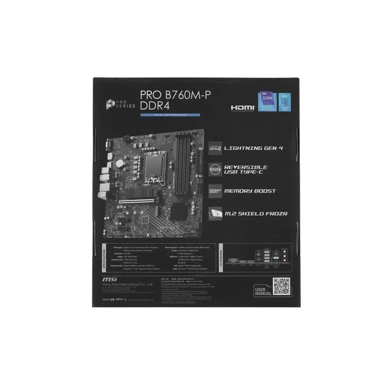 Материнская плата MSI PRO B760M-P DDR4