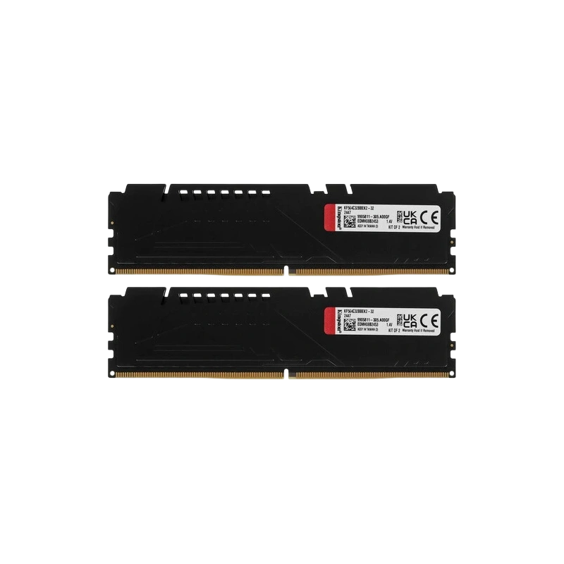 Оперативная память 32 Gb 6400 MHz Kingston FURY Beast Black KF564C32BBEK2-32
