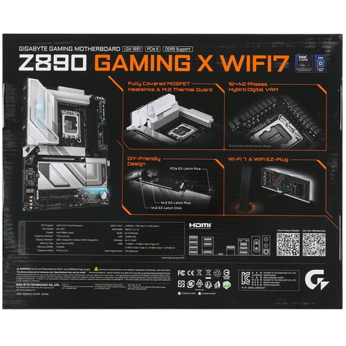 Материнская плата Gigabyte Z890 GAMING X WIFI7 антенна Wi-Fi