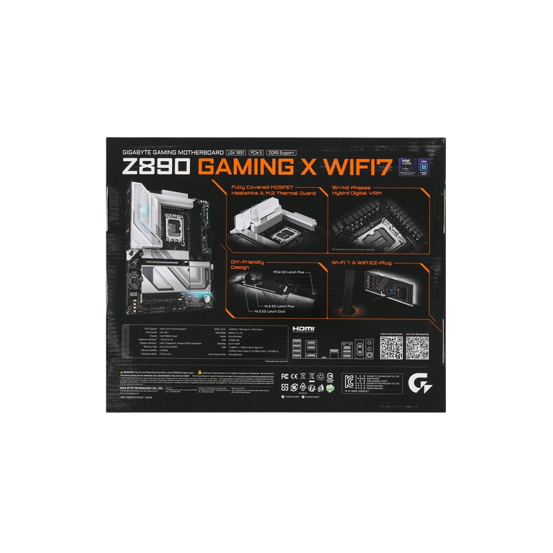 Материнская плата Gigabyte Z890 GAMING X WIFI7 антенна Wi-Fi