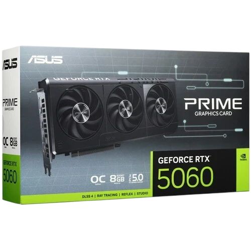 Видеокарта ASUS (PRIME-RTX5060-O8G) GeForce RTX 5060 8GB PRIME OC (90YV0N10-M0NA00)