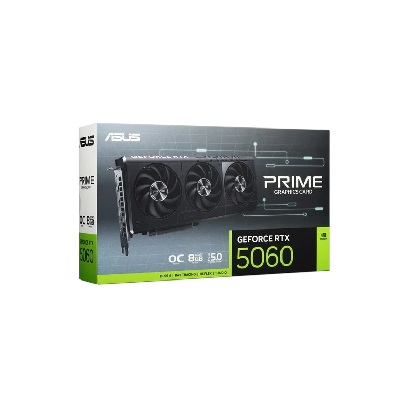 Видеокарта ASUS (PRIME-RTX5060-O8G) GeForce RTX 5060 8GB PRIME OC (90YV0N10-M0NA00)