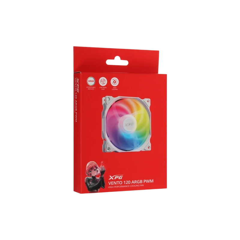 Вентилятор для корпуса ADATA XPG VENTO120ARGBPWM-WHCWW