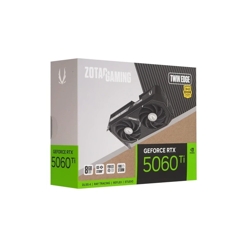 Видеокарта ZOTAC (ZT-B50610E-10M) GeForce RTX 5060 Ti 8GB Twin Edge