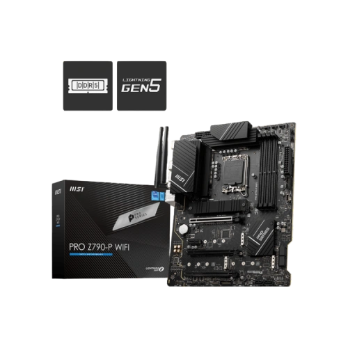 Материнская плата MSI PRO Z790-P WIFI 2 x кабель SATA, антенна Wi-Fi, документация, задняя планка