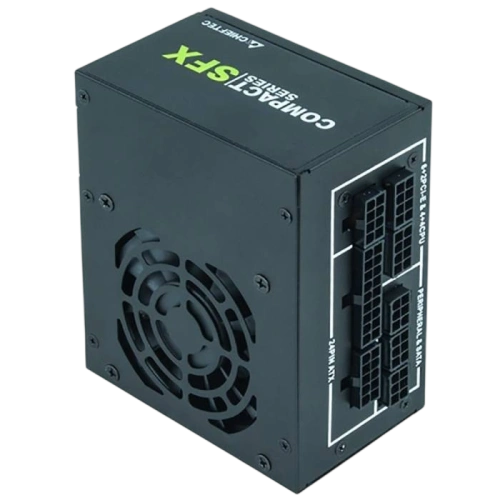 Блок питания Chieftec 650W COMPACT (CSN-650C) адаптер SFX-ATX, документация, комплект крепежа