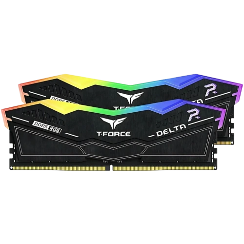 Оперативная память 64 Gb 6400 MHz Team Group T-FORCE DELTA RGB Black (FF3D564G6400HC30CDC01)