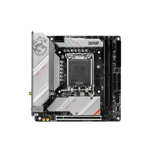 Материнская плата MSI MPG B760I EDGE WIFI антенна Wi-Fi, документация, кабель SATA, комплект наклеек, крепеж для разъема M.2, удлинитель для RGB