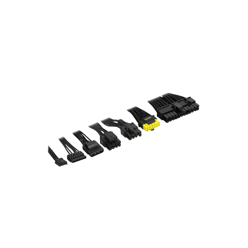 Блок питания MSI 1000W MAG A1000GL PCIE5 (306-7ZP9B11-CE0) 16 Pin (PCIe 5.0 Connector Cable Details) документация, комплект кабелей