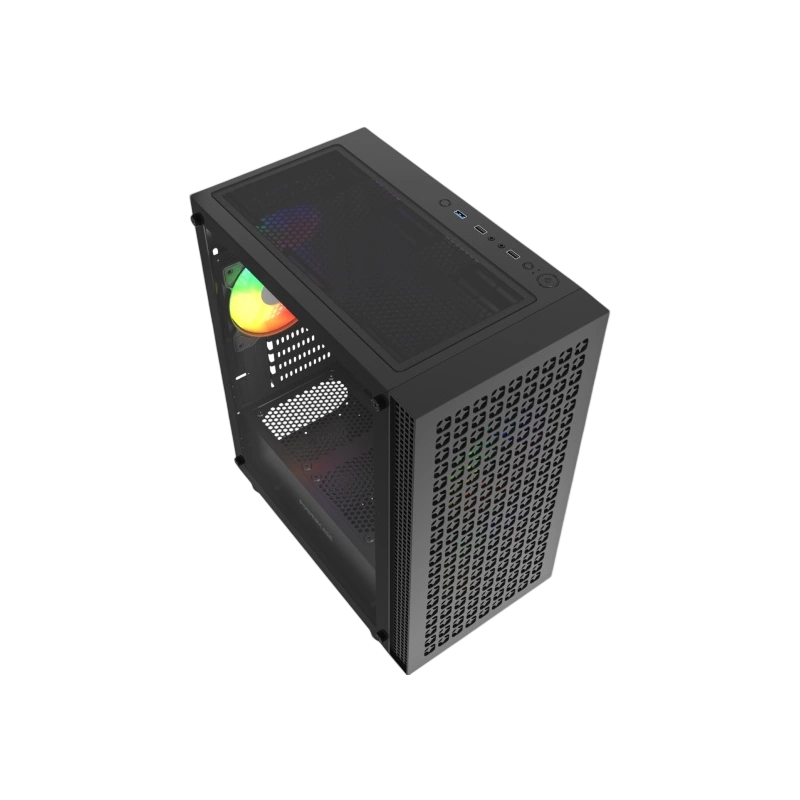 Компьютерный корпус Powercase Mistral Micro EM18 TG ARGB Black (CMMEM18B-A3)