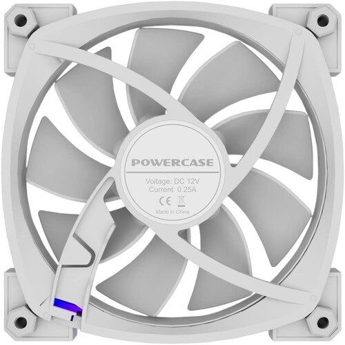 Вентилятор для корпуса Powercase (M55-12W ARGB) White комплект крепежа