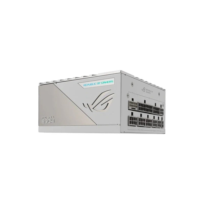 Блок питания ASUS 850W ROG-LOKI-850P-WHITE-SFXL-GAMING RGB White (90YE00N2-B0NA00) 16 Pin (PCIe 5.0 Connector Cable Details) адаптер SFX-ATX, комплект кабелей, комплект крепежа