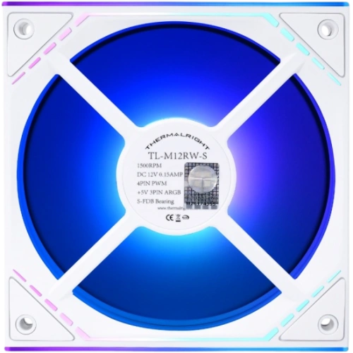 Вентилятор для корпуса Thermalright TL-M12RW-S Reverse ARGB White (TRTLM12RWS)