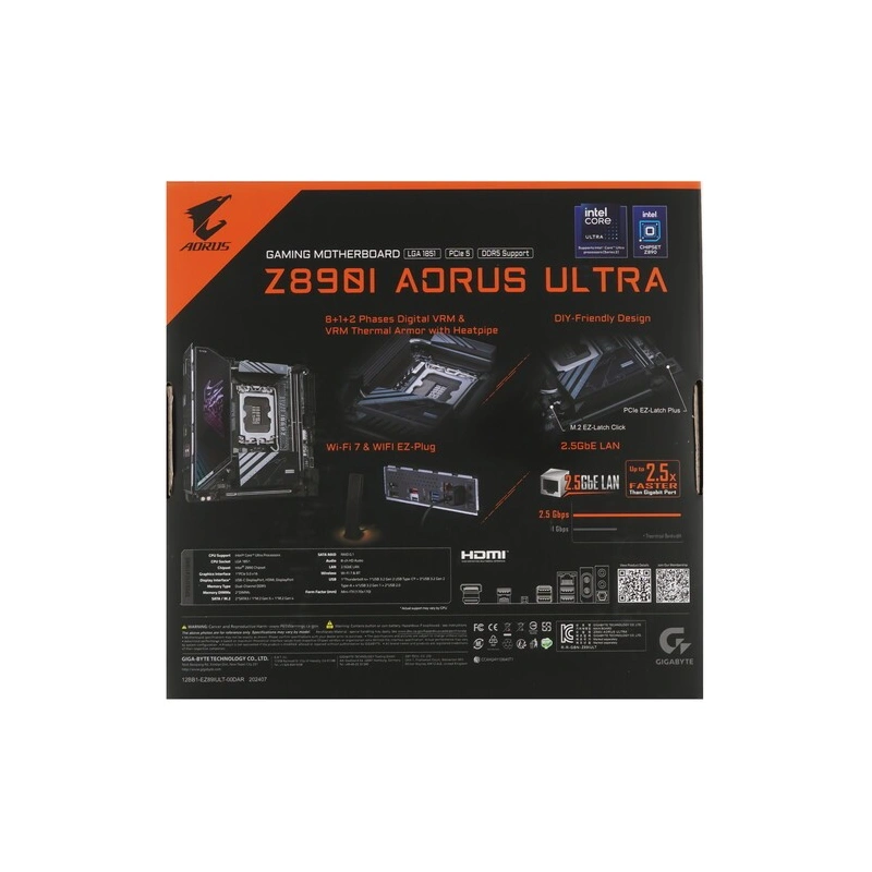 Материнская плата Gigabyte Z890I AORUS ULTRA