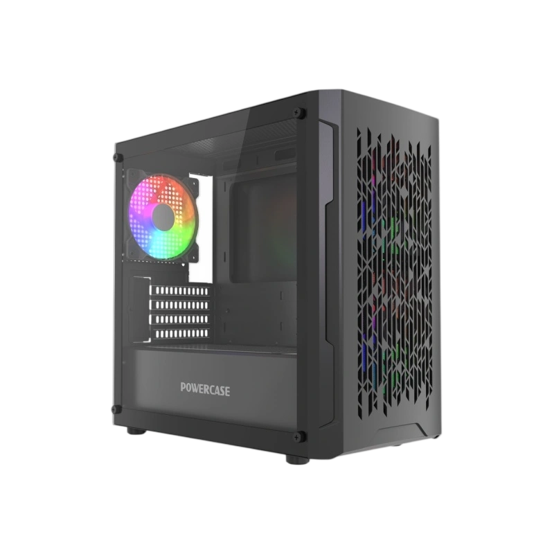 Компьютерный корпус Powercase Mistral Micro D3B ARGB V2 Black (CMMDB-A3-V2)