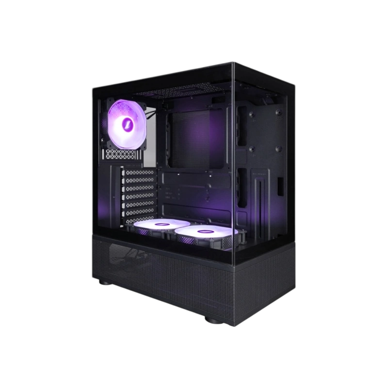 Компьютерный корпус 1STPLAYER MIKU Mi7-A ARGB Black (Mi7-A-BK-2FC7R-1FC7)
