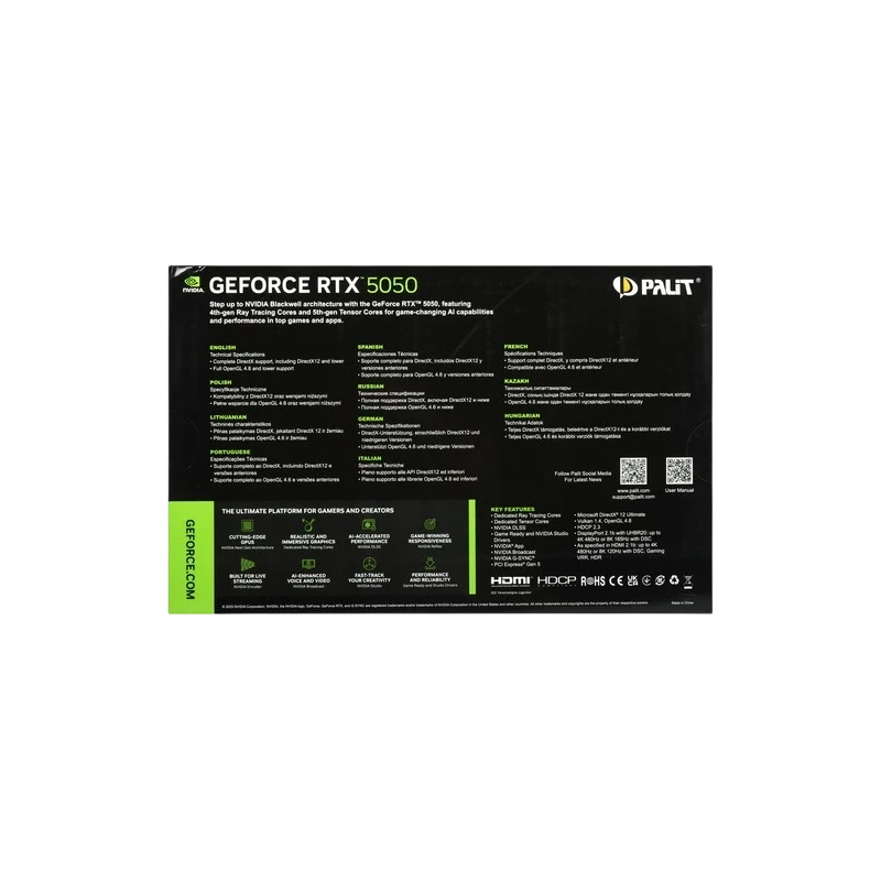 Видеокарта Palit (NE65050019P1-GB2070D) GeForce RTX 5050 8GB Dual