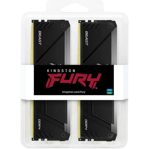 Оперативная память 32 Gb 3200 MHz Kingston FURY Beast RGB Black (KF432C16BB2AK2/32)