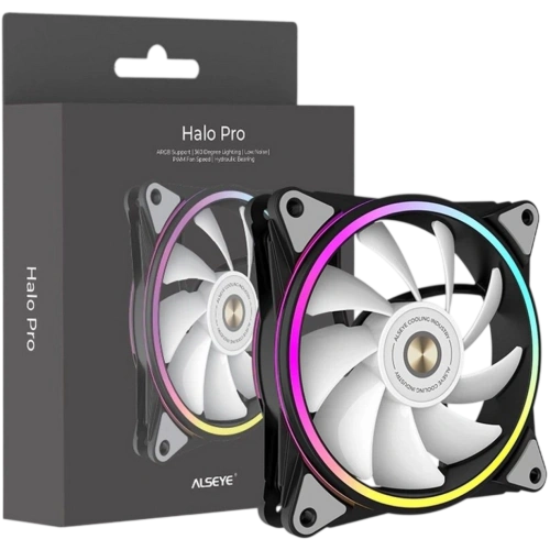 Вентилятор для корпуса ALSEYE HALO PRO B-R ARGB Black (AS.04.02.0080)