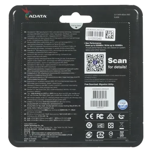 Твердотельный накопитель ADATA XPG 240 Gb ULTIMATE SU630 (ASU630SS-240GQ-R)