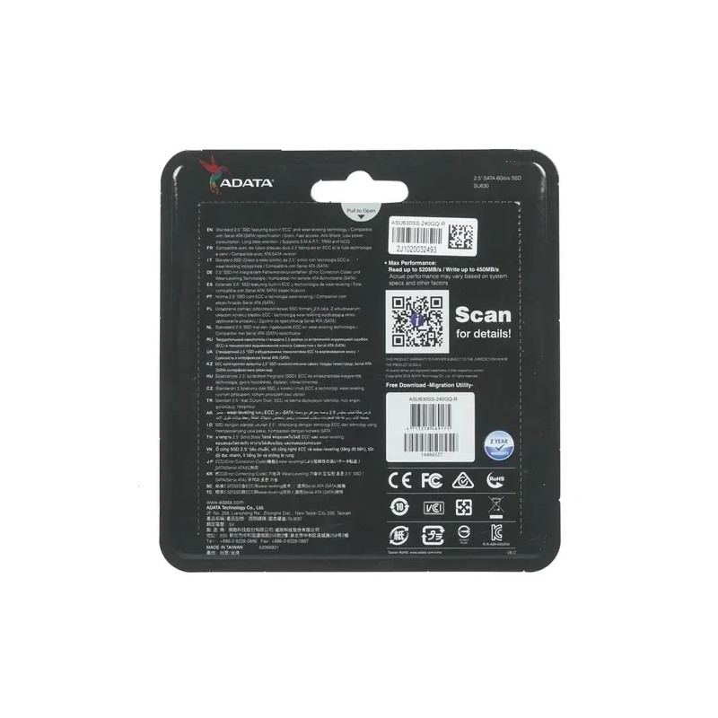 Твердотельный накопитель ADATA XPG 240 Gb ULTIMATE SU630 (ASU630SS-240GQ-R)
