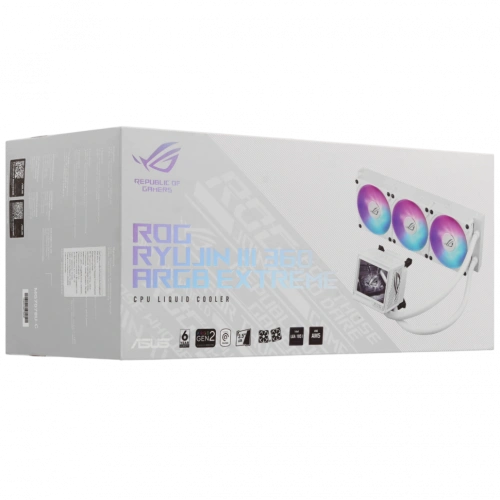 Система жидкостного охлаждения для процессора ASUS ROG RYUJIN III 360 EXTREME ARGB White (90RC0132-M0EAY0)