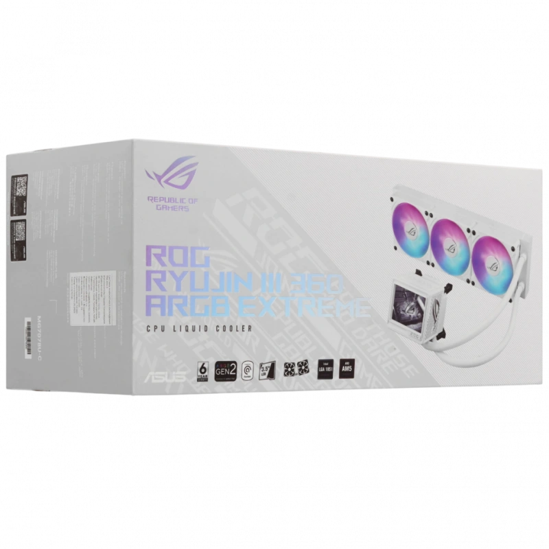 Система жидкостного охлаждения для процессора ASUS ROG RYUJIN III 360 EXTREME ARGB White (90RC0132-M0EAY0)