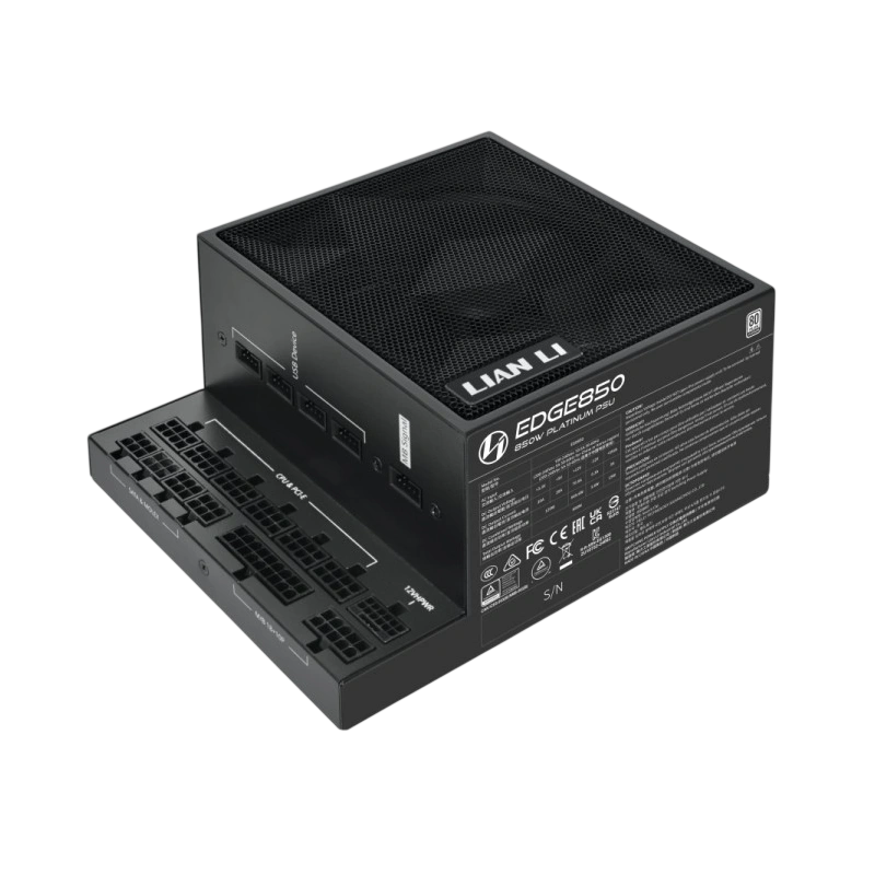 Блок питания Lian Li 850W EG0850 Black (G9P.EG0850.BE00.RU) 16 Pin (PCIe 5.1 Connector Cable Details) документация, комплект кабелей