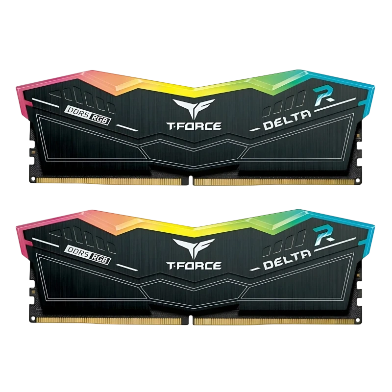 Оперативная память 64 Gb 6400 MHz Team Group T-FORCE DELTA RGB Black (FF3D564G6400HC30CDC01)