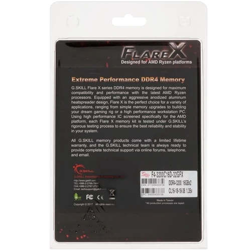 Оперативная память 32 Gb 3200 MHz G.Skill FLARE X (F4-3200C16D-32GFX)