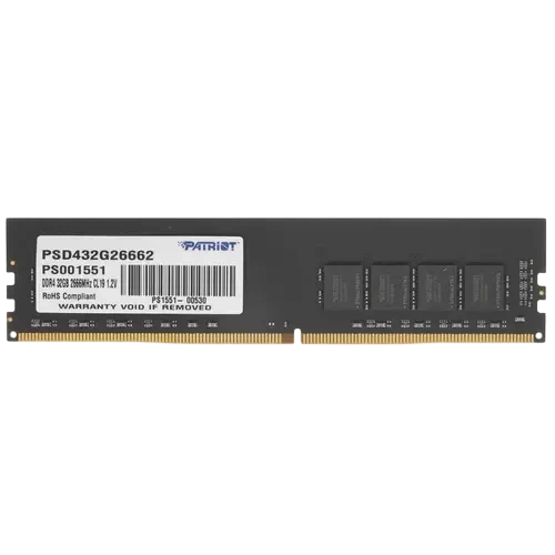 Оперативная память 32 Gb 2666 MHz PATRIOT SL (PSD432G26662)