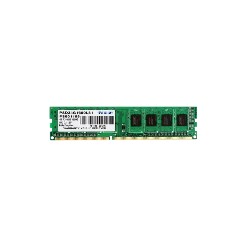 Оперативная память 4 Gb 1600 MHz PATRIOT SL (PSD34G1600L81)