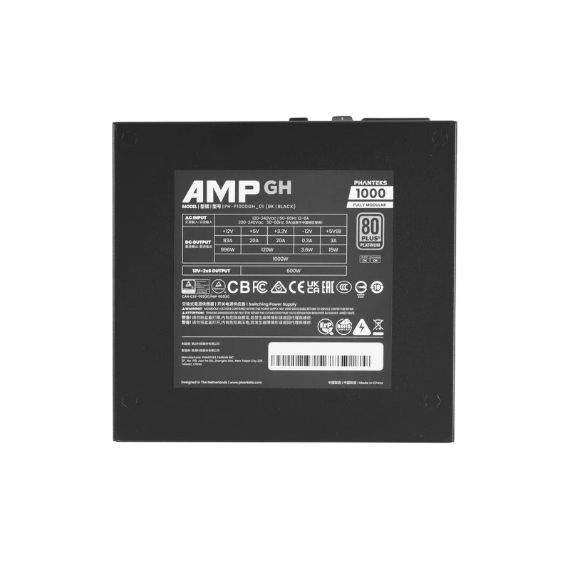 Блок питания PHANTEKS 1000W AMP GH (PH-P1000GR_BK01) 16 Pin (PCIe 5.1 Connector Cable Details)
