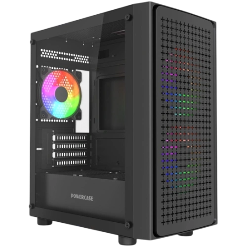 Компьютерный корпус Powercase Mistral Micro EM20 TG FRGB Black (CMMEM20B-L3)