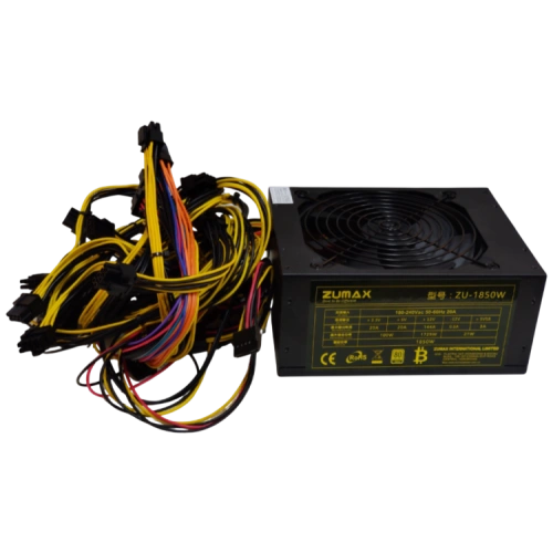 Блок питания ZUMAX 1850W (ZU-1850W) с кабелем питания