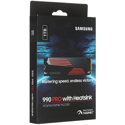 Твердотельный накопитель Samsung 1000 Gb 990 PRO (MZ-V9P1T0CW) BOX