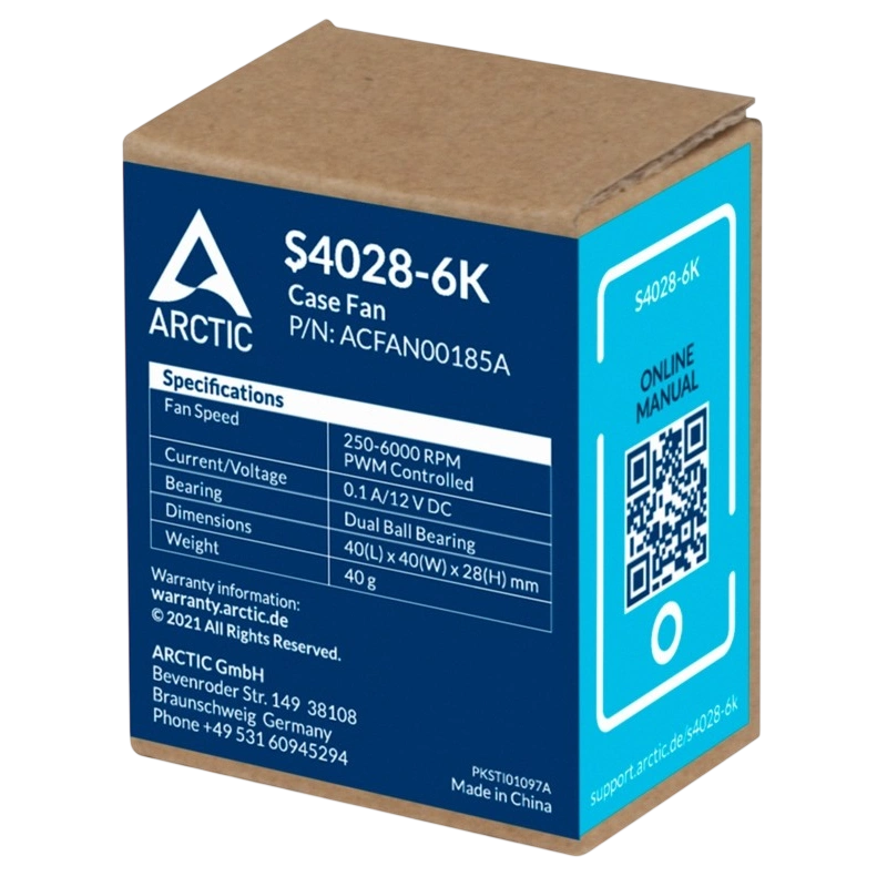 Вентилятор для корпуса Arctic Cooling S4028-6K ACFAN00185A